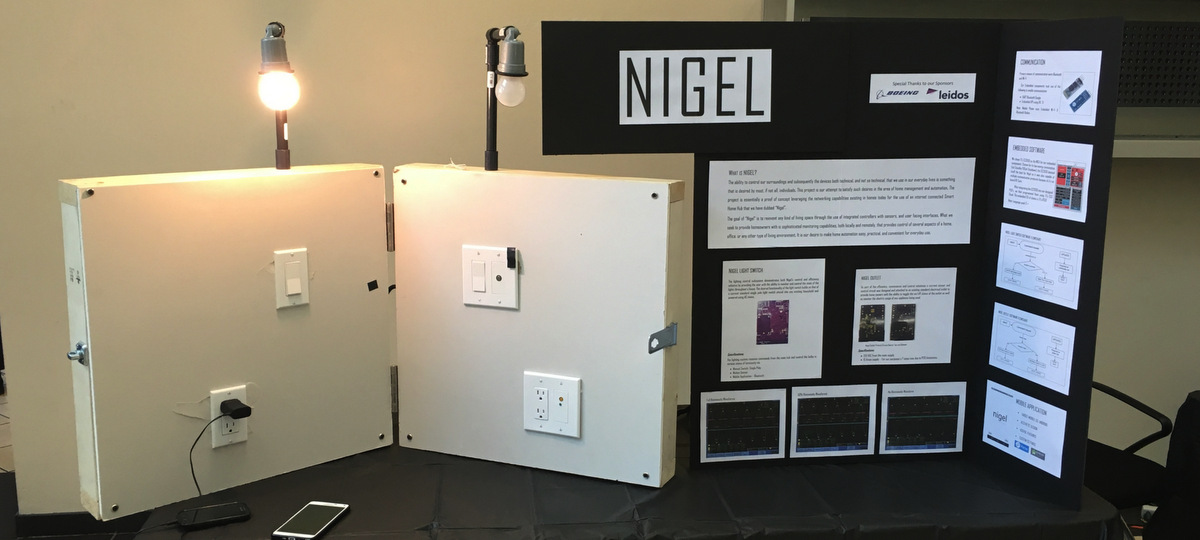 Nigel Presentation Display on Senior Design Day